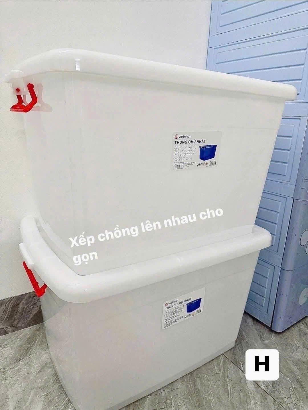 Thùng Nhựa Trong Chữ Nhật
