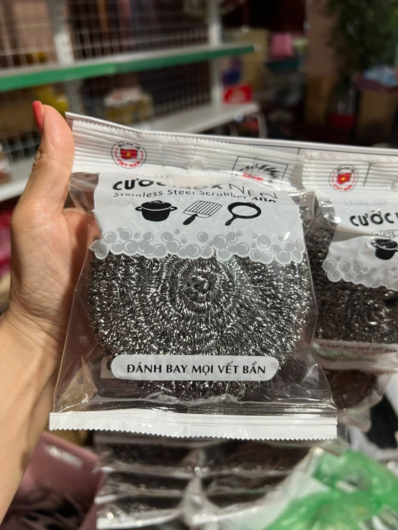 Miếng chùi nồi sắt