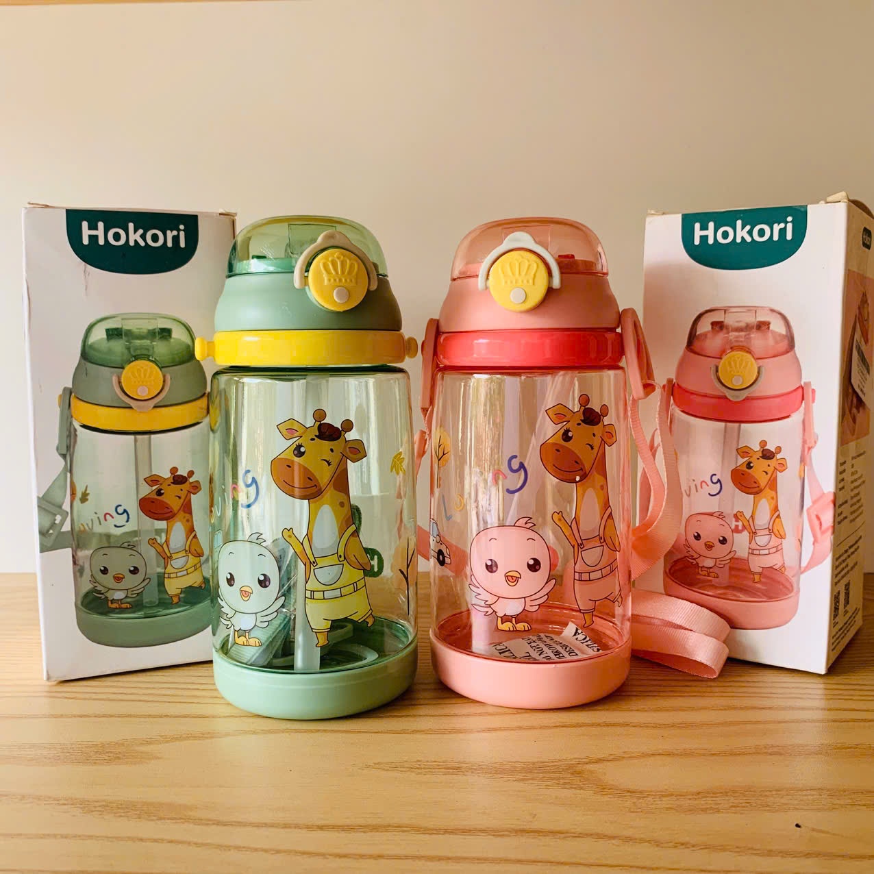 Bình nhựa hokori 450ml kute