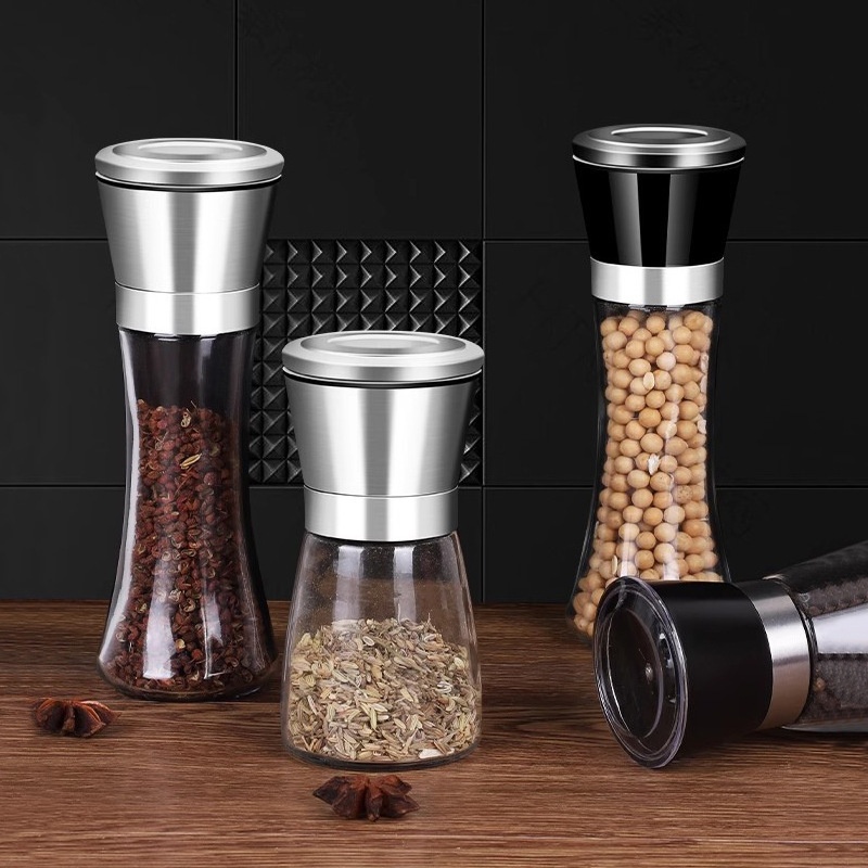 Lọ xay tiêu nắp inox