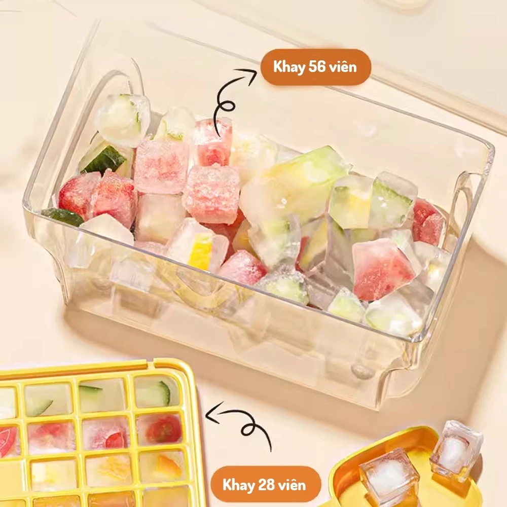 Khay đá 2 tầng 68 ô