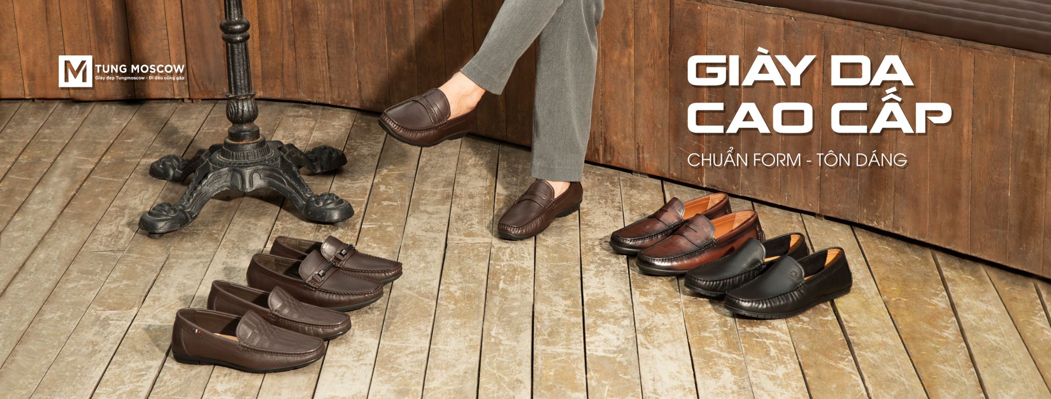 Banner nhiều giày sàn gỗ - pc