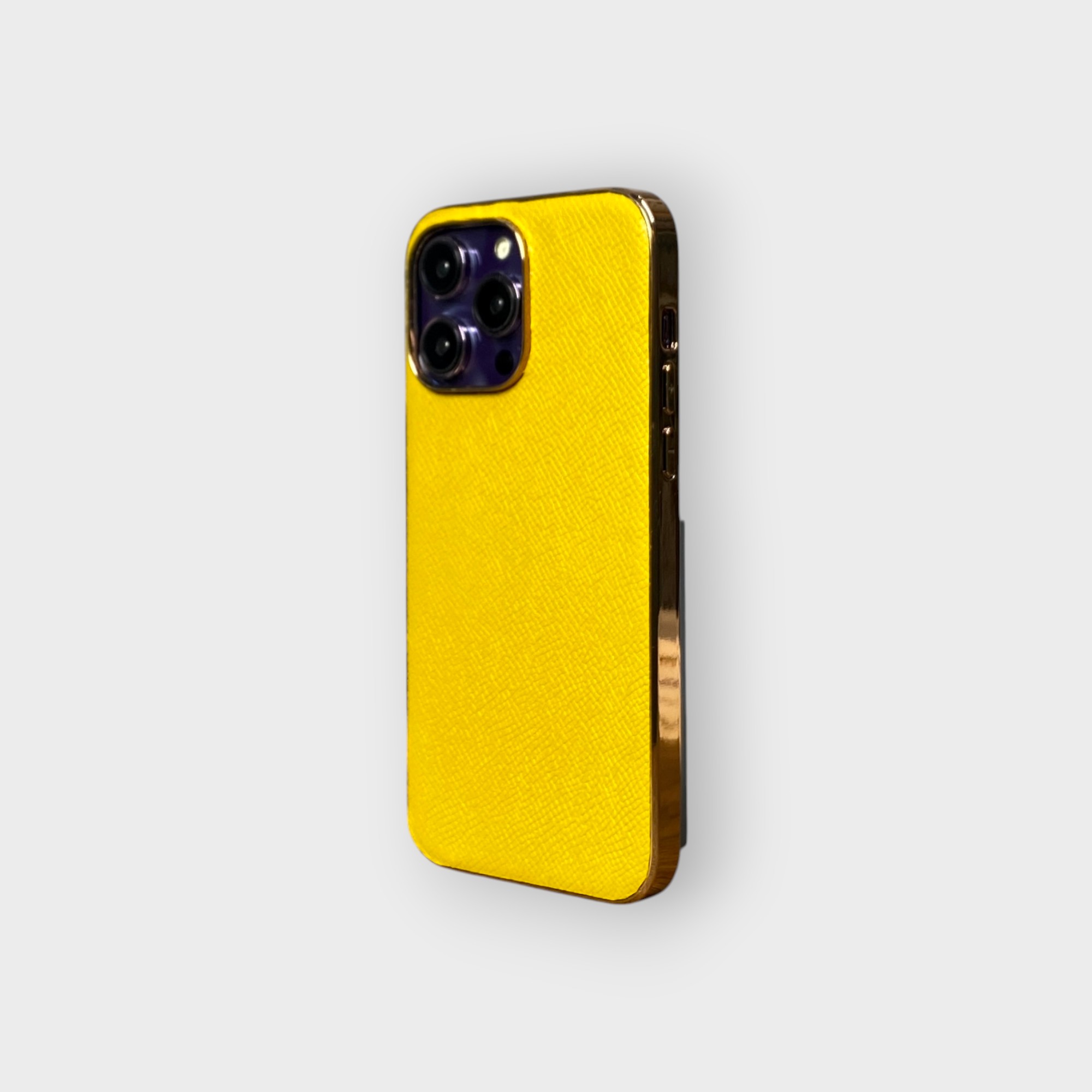 LS0381 - Ốp da thủ công viền gold - Epsom - E24 Vàng - 14 Promax