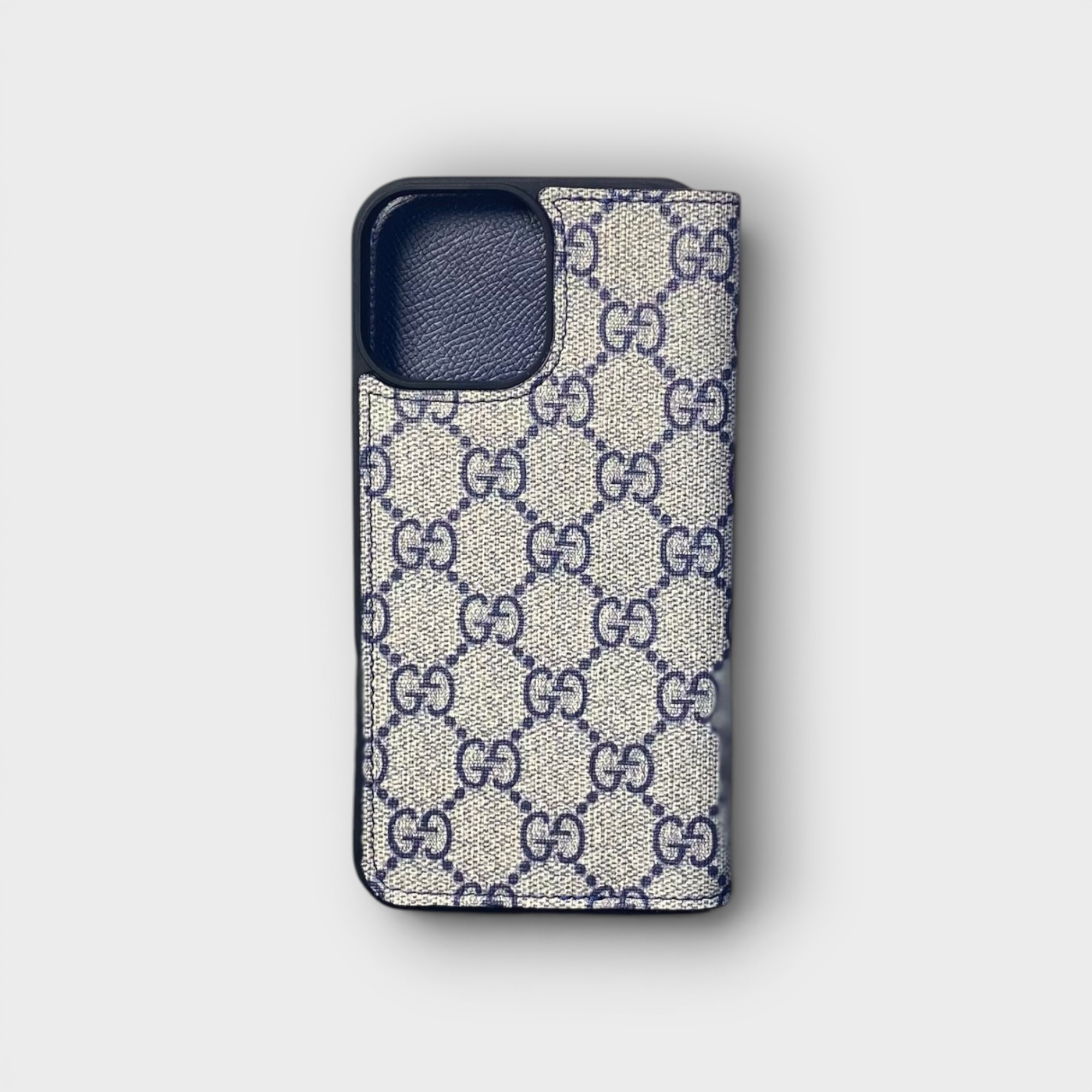 LS0608 - Bao da thủ công viền đen Flip - Gucci - Gucci Xanh - 13 Promax