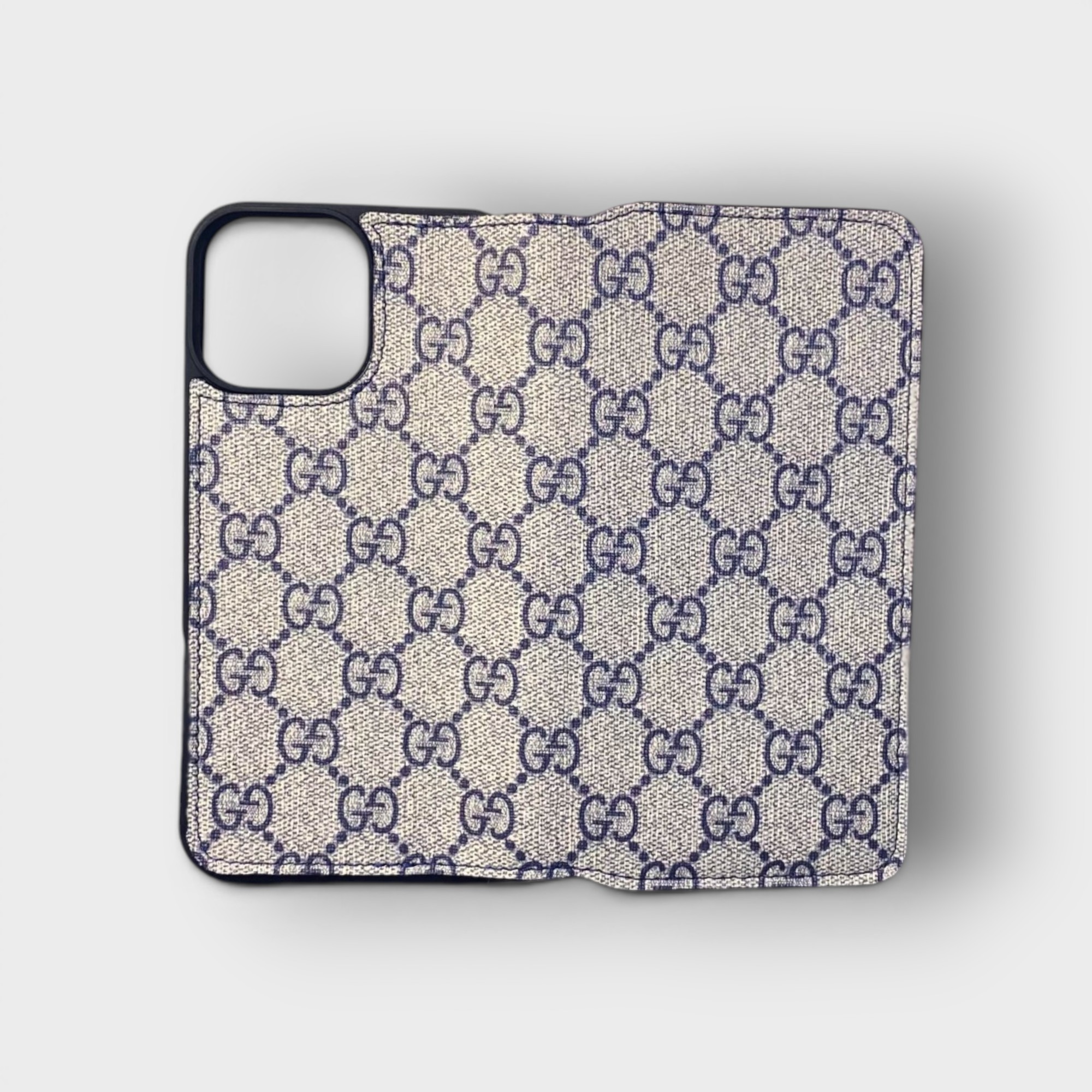 LS0608 - Bao da thủ công viền đen Flip - Gucci - Gucci Xanh - 13 Promax