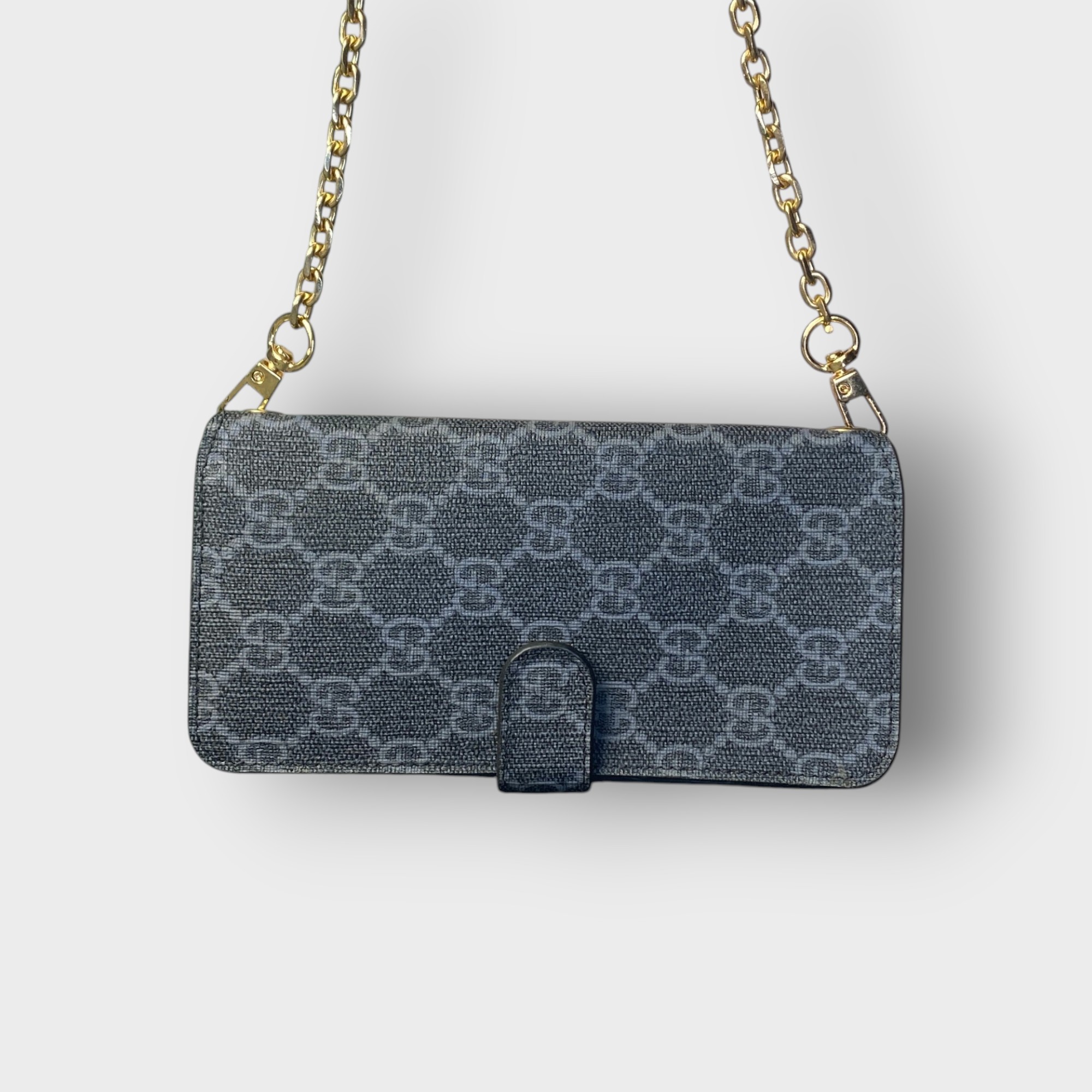 LS0625 - Bao da thủ công viền đen Flip quai cài kèm dây đeo - Gucci - Gucci Đen - 13 Promax