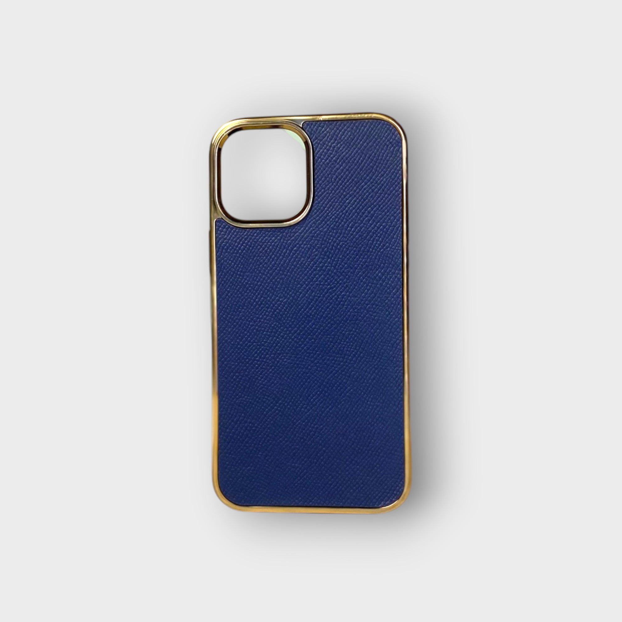 LS0668 - Ốp da thủ công viền gold - Epsom - E3 Xanh navy - 12 Promax