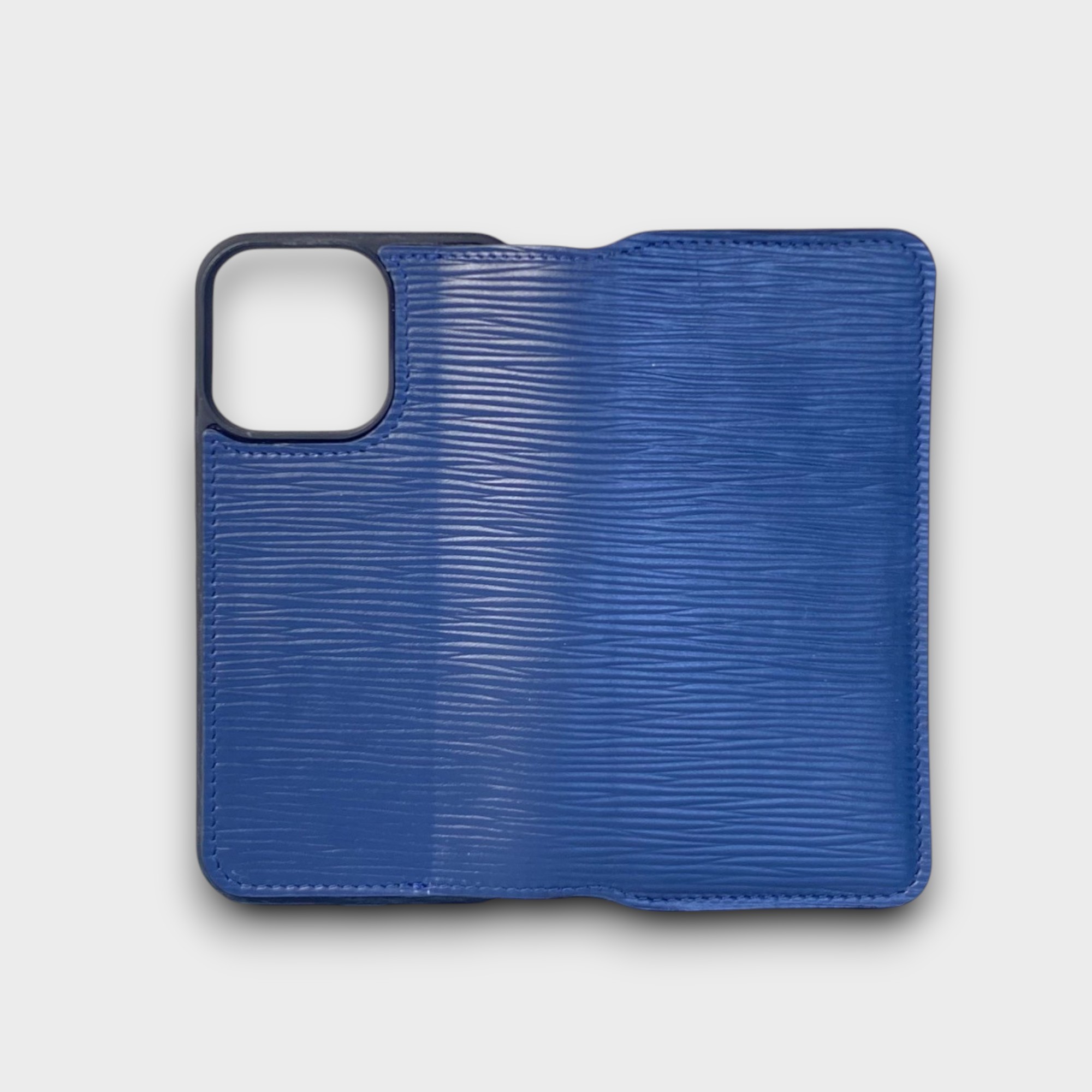 LS0879 - Bao da thủ công viền đen Flip - EPI - EPI Xanh navy - 13 Pro