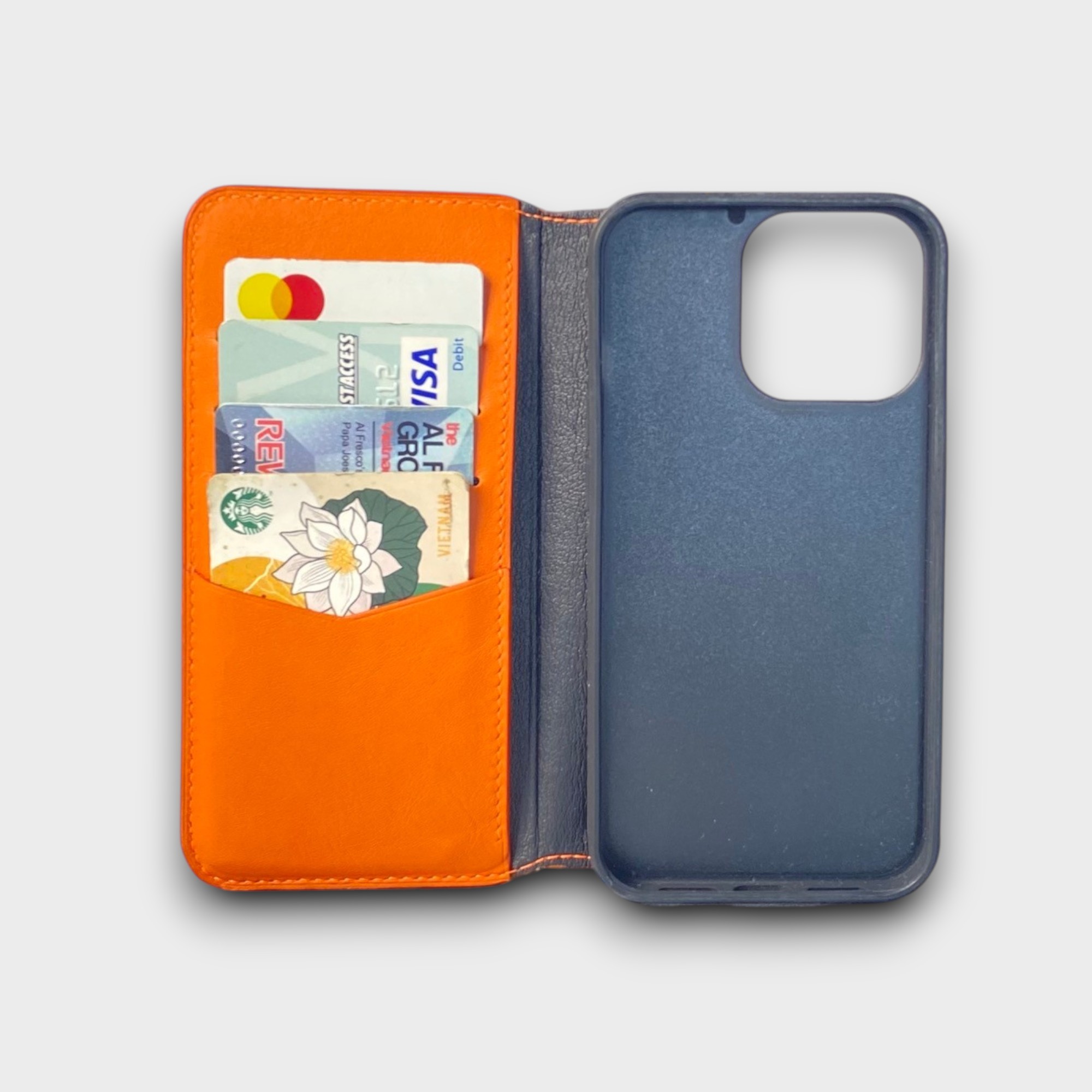 LS0886 - Bao da thủ công viền đen Flip - Swift - SW Cam - 13 Pro
