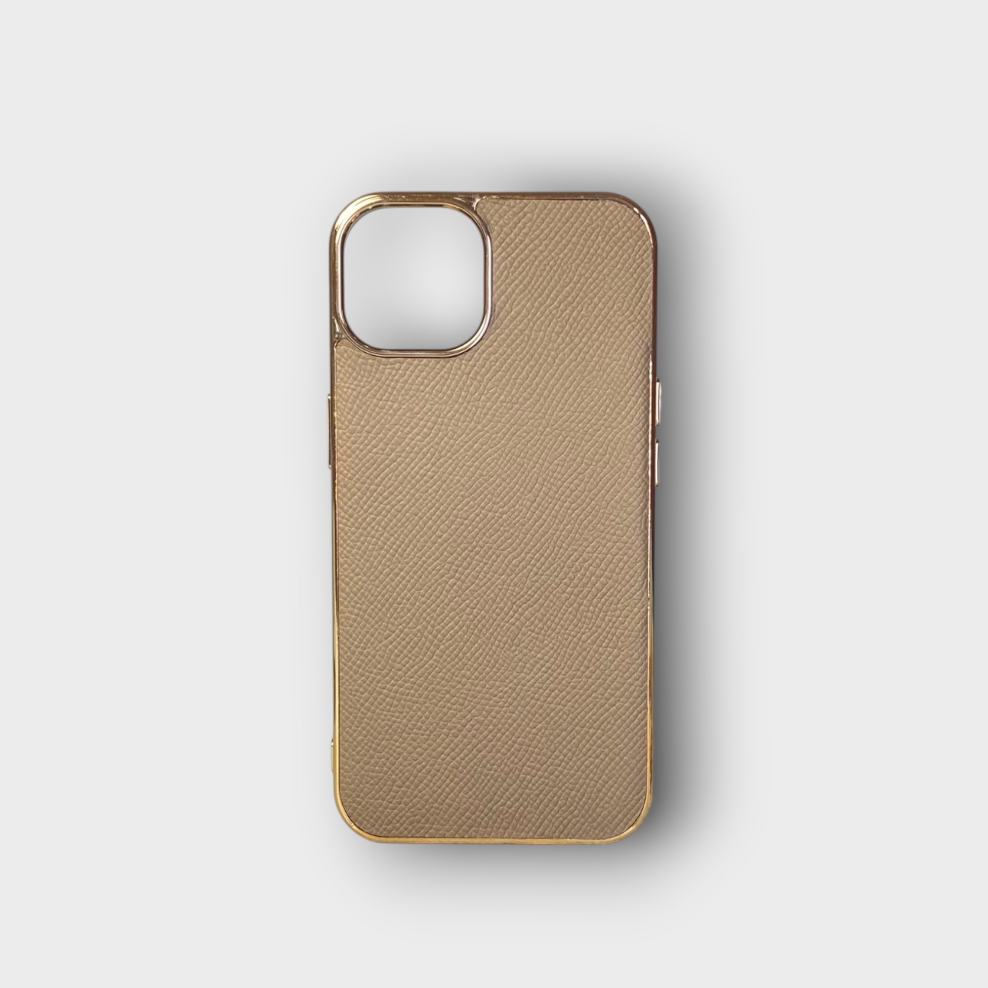 LS0911 - Ốp da thủ công viền gold - Epsom - E15 Nâu tây - 13