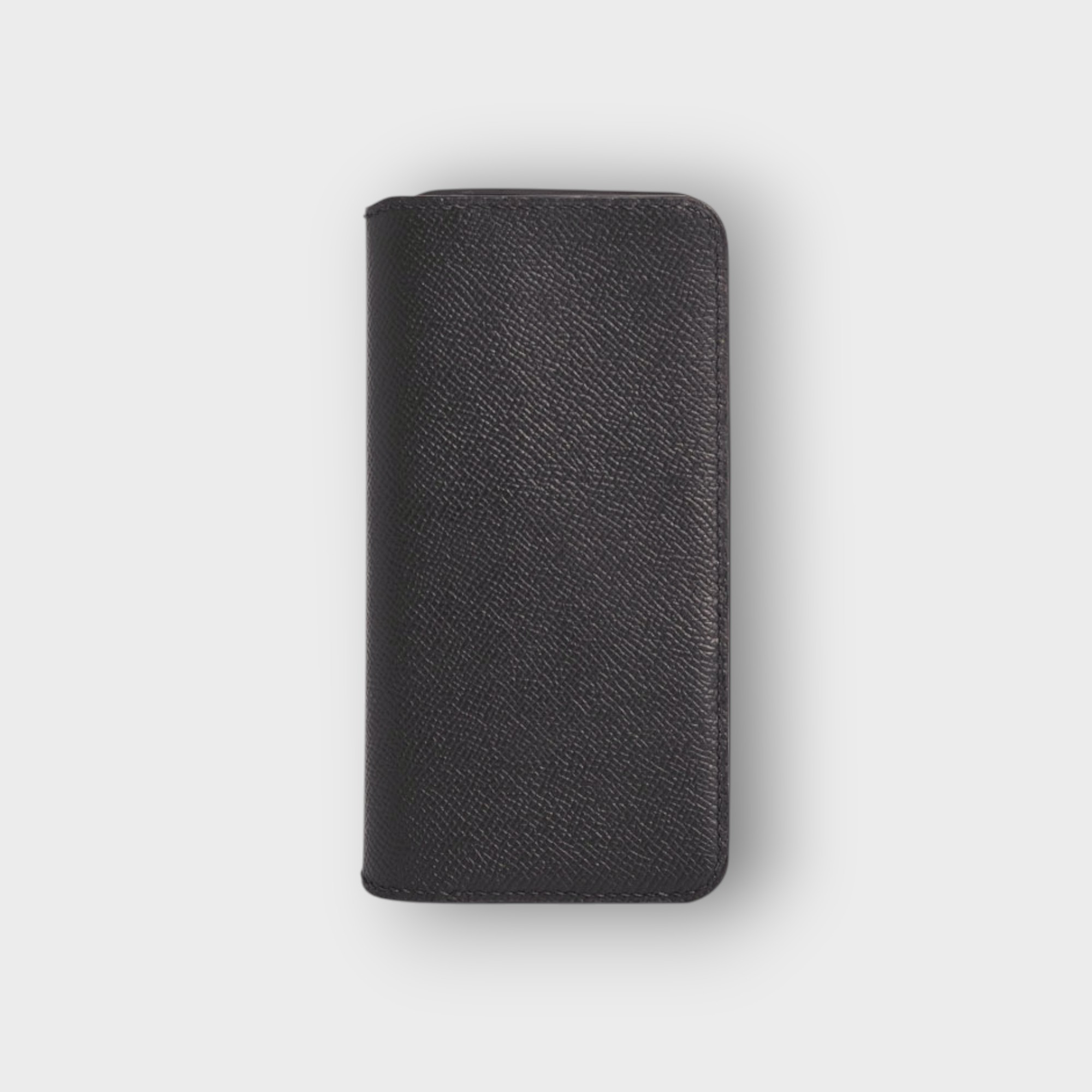LS0928 - Bao da thủ công viền đen Flip - Epsom - E1 Đen - 13