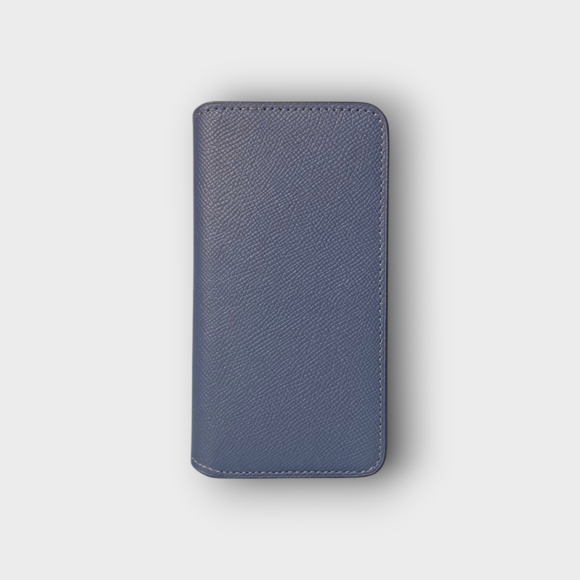 LS0930 - Bao da thủ công viền đen Flip - Epsom - E3 Xanh navy - 13