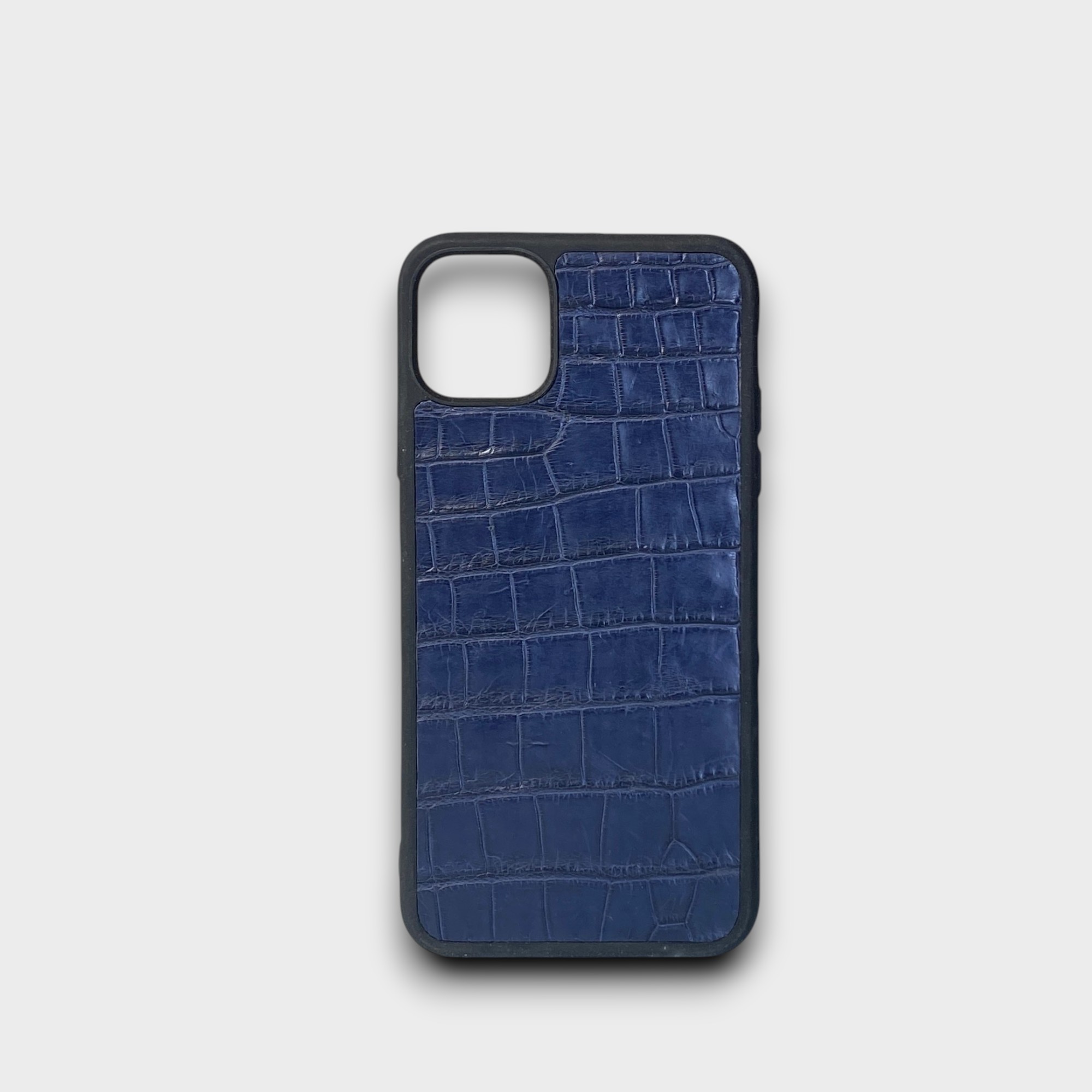 LS1093 - Ốp da thủ công viền đen - Cá sấu - CS2 Xanh navy - 11 Promax