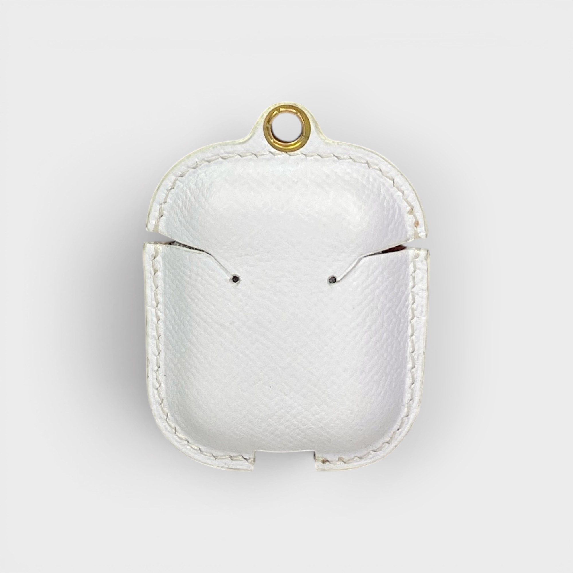 LS1422 - Vỏ airpods da thủ công cúc bấm mix màu - Epsom - Mix màu da - Airpod 1/2