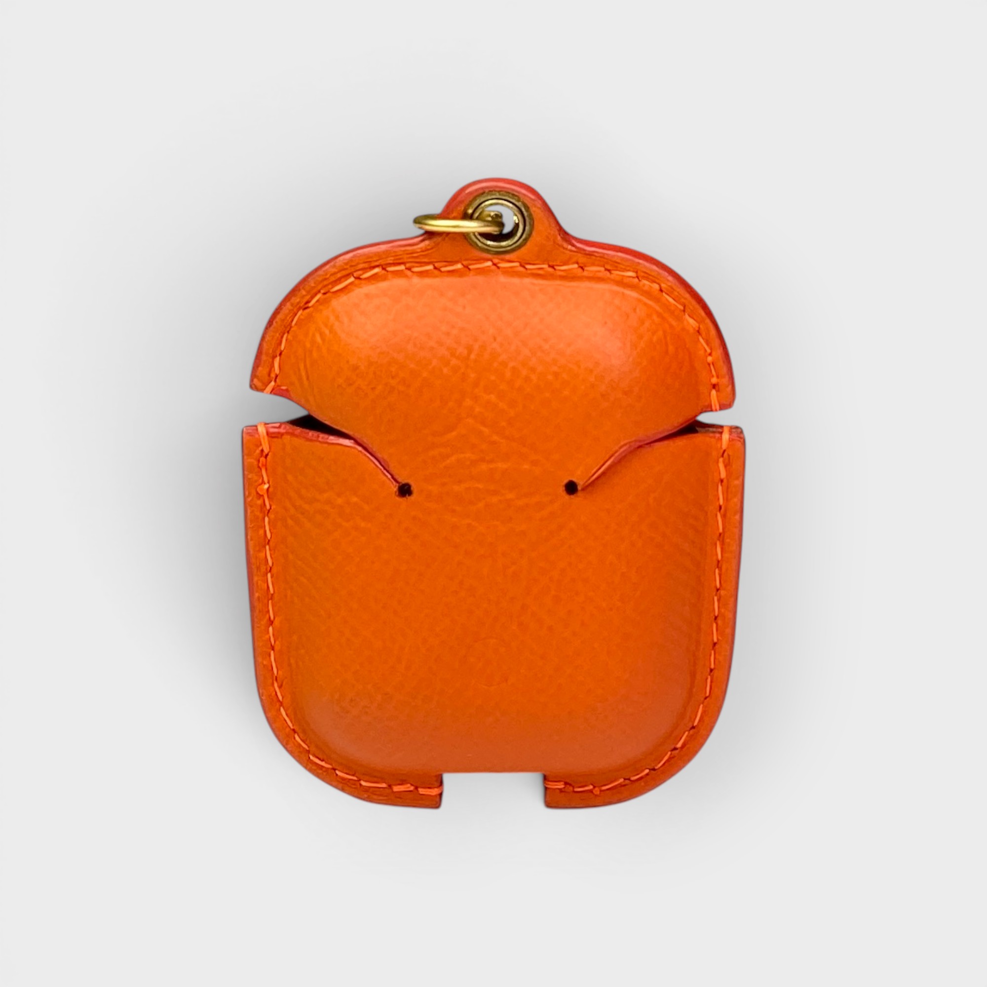 LS1429 - Vỏ airpods da thủ công cúc bấm mix màu - Epsom - Mix màu da - Airpod 1/2