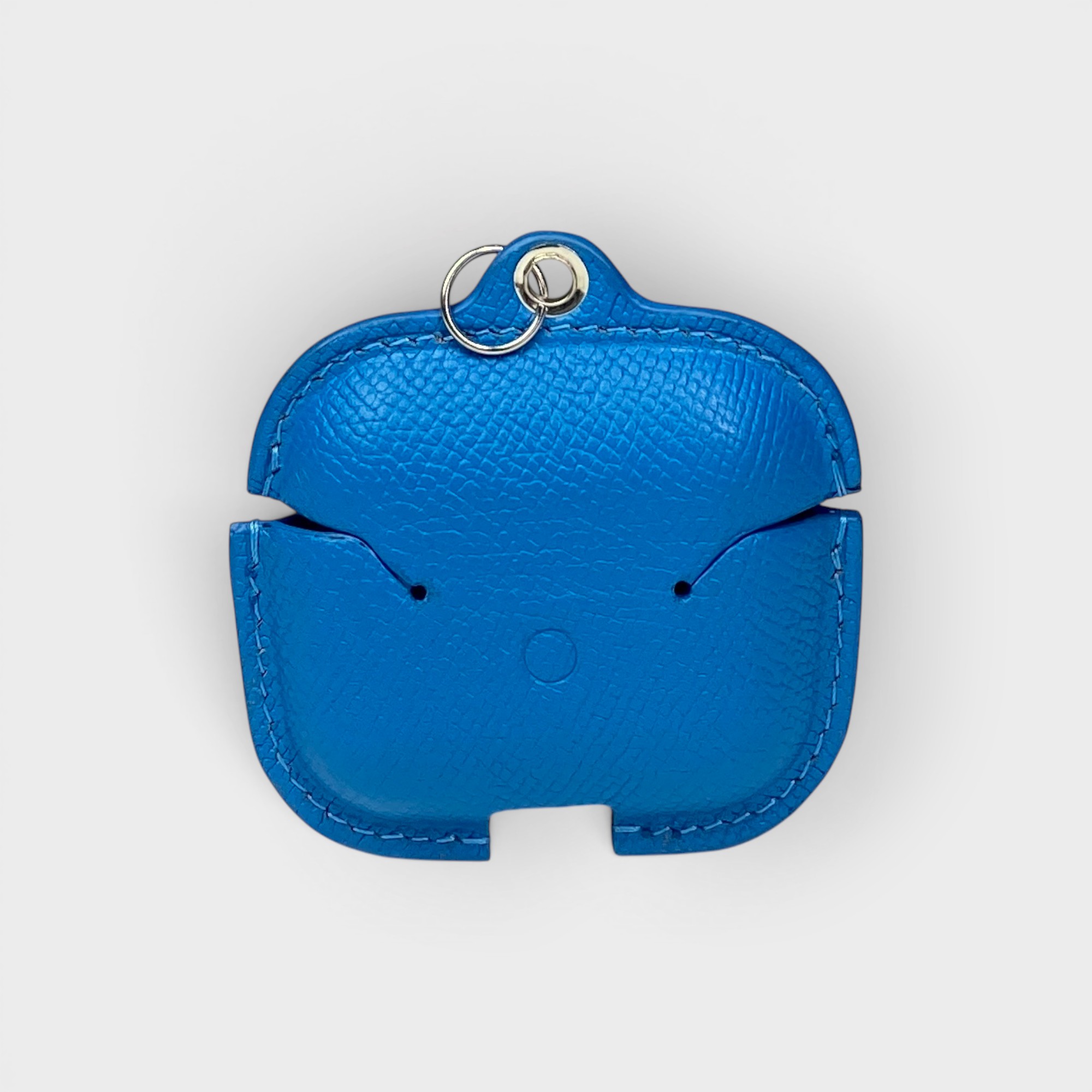 LS1501 - Vỏ airpods da thủ công cúc bấm - Epsom - E5 Xanh dương - Airpod Pro