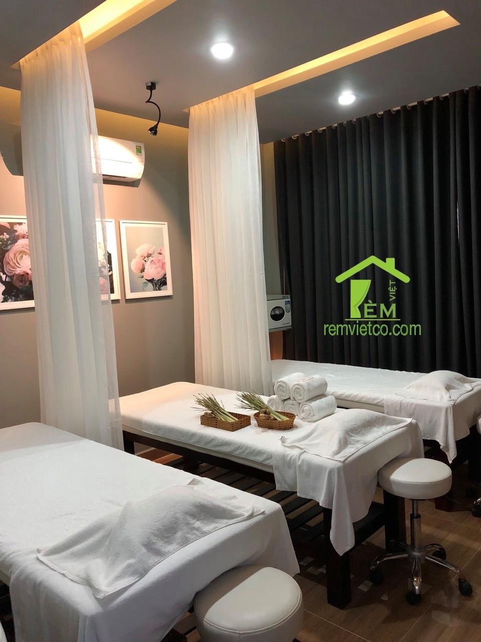 RÈM SPA MÀU TRẮNG