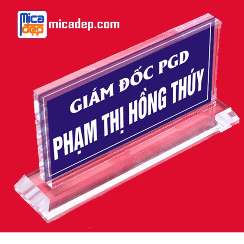 Top 5 Mẫu Biển Chức Danh Mica Đẹp Nhất Cho Văn Phòng