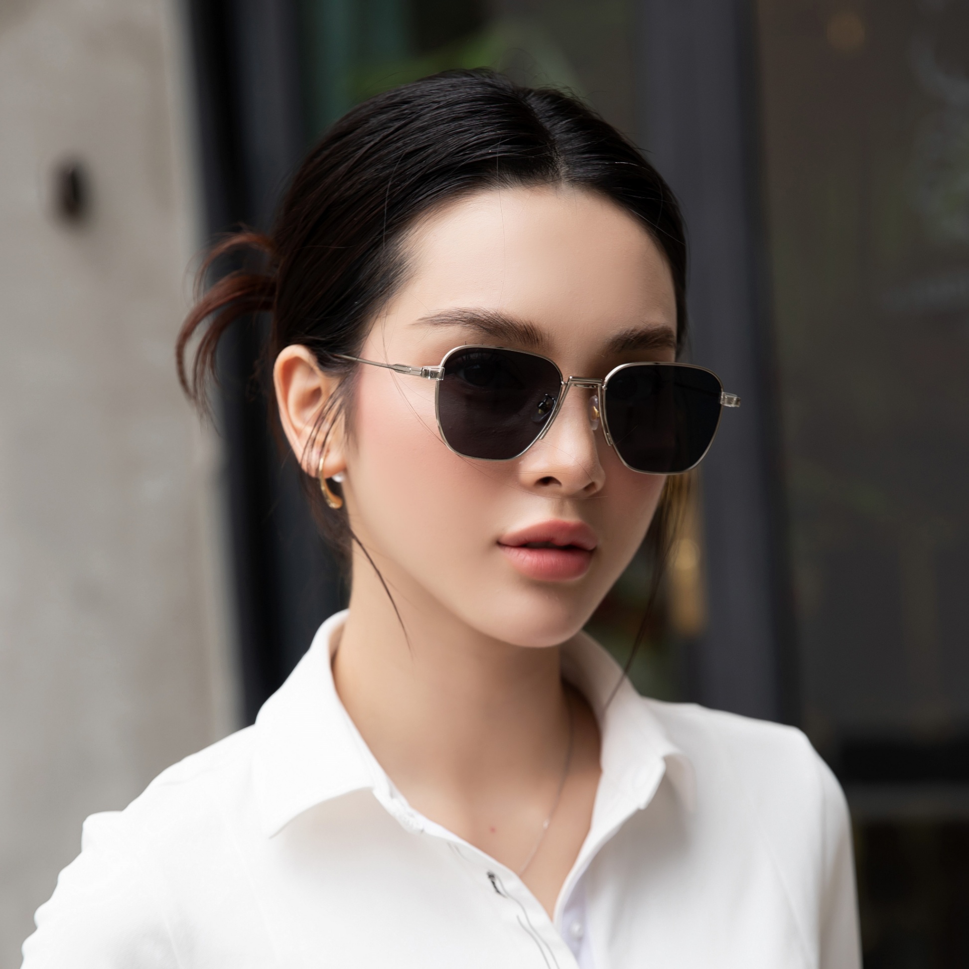 22K107 - Kính 107 Bạc đen nOneuf.studio - 0820