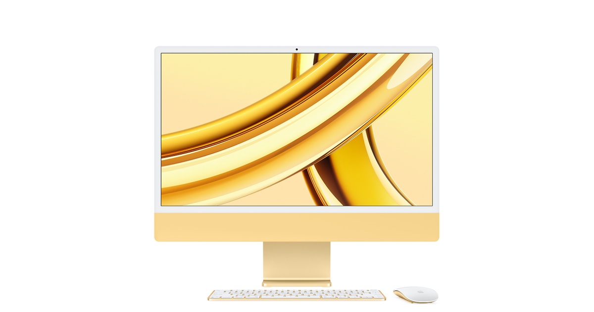 iMac 24inch 4.5K Retina 2021 Yellow (M1-8Core GPU/8/256) - Likenew, Fullbox