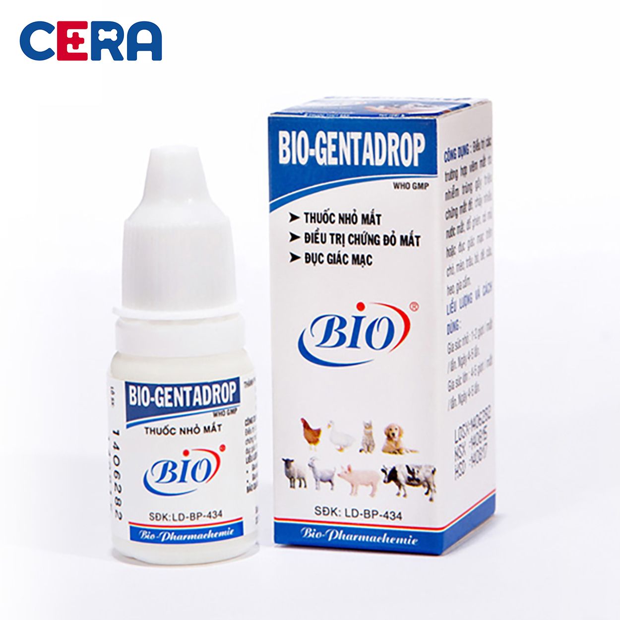 Thuốc Nhỏ Mắt Chó Mèo - Trị Viêm Mắt Chó Mèo - Bio Gentadrop 10ml