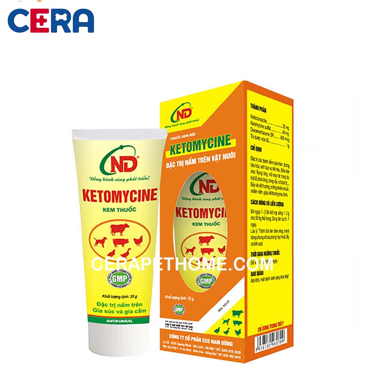 Thuốc Trị Nấm Da - Ketomycine 25g