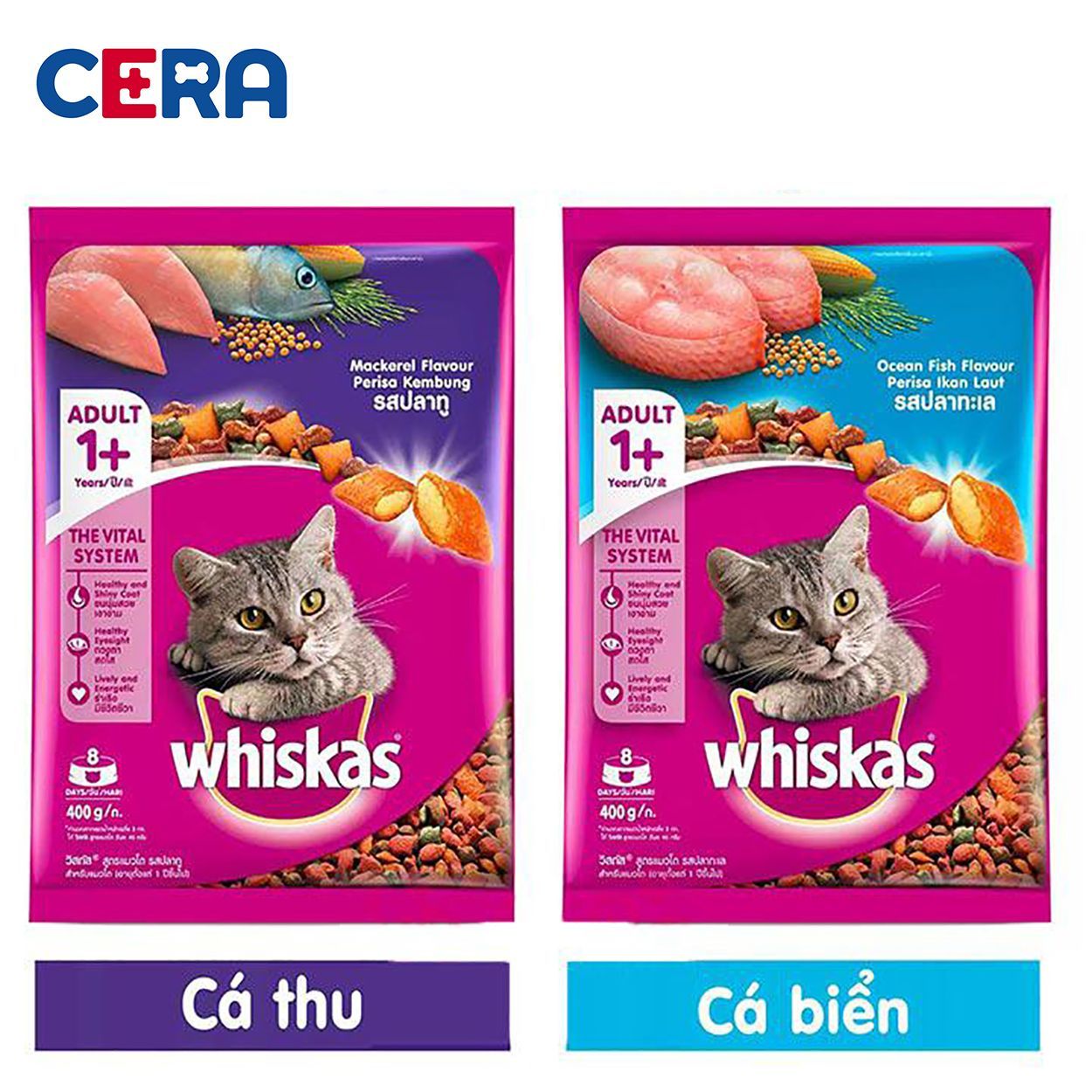 Thức Ăn Hạt Whiskas Mèo Lớn