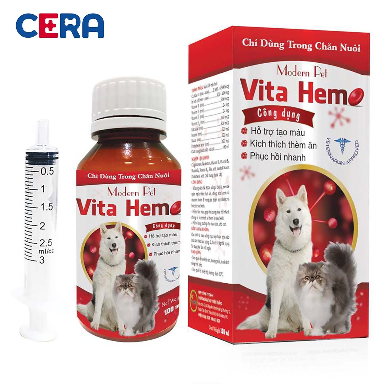 Thuốc Bổ Máu Cho Chó Mèo MODERN PET - VITA HEMO