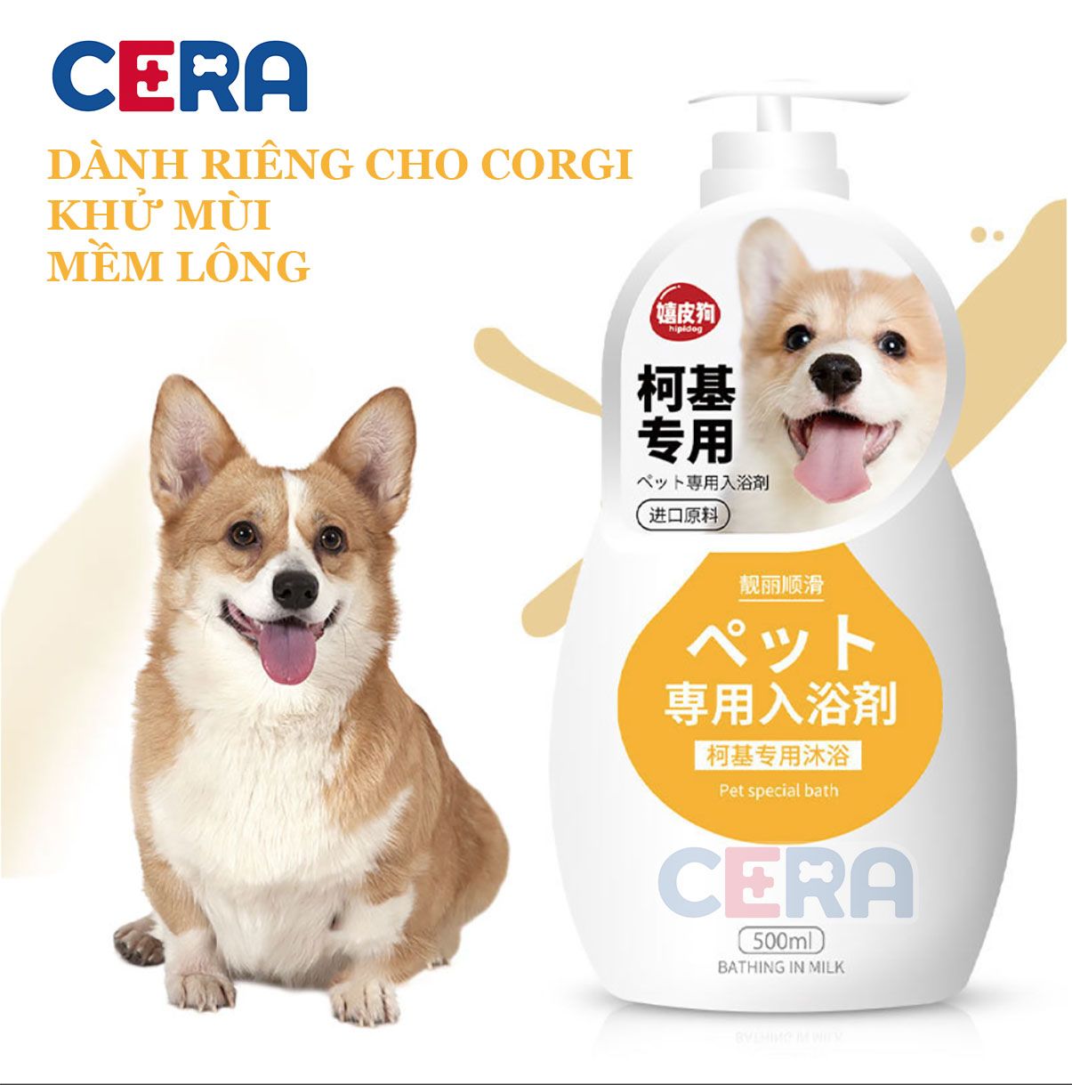 Sữa Tắm Nước Hoa Cao Cấp Cho Chó Corgi 500ml