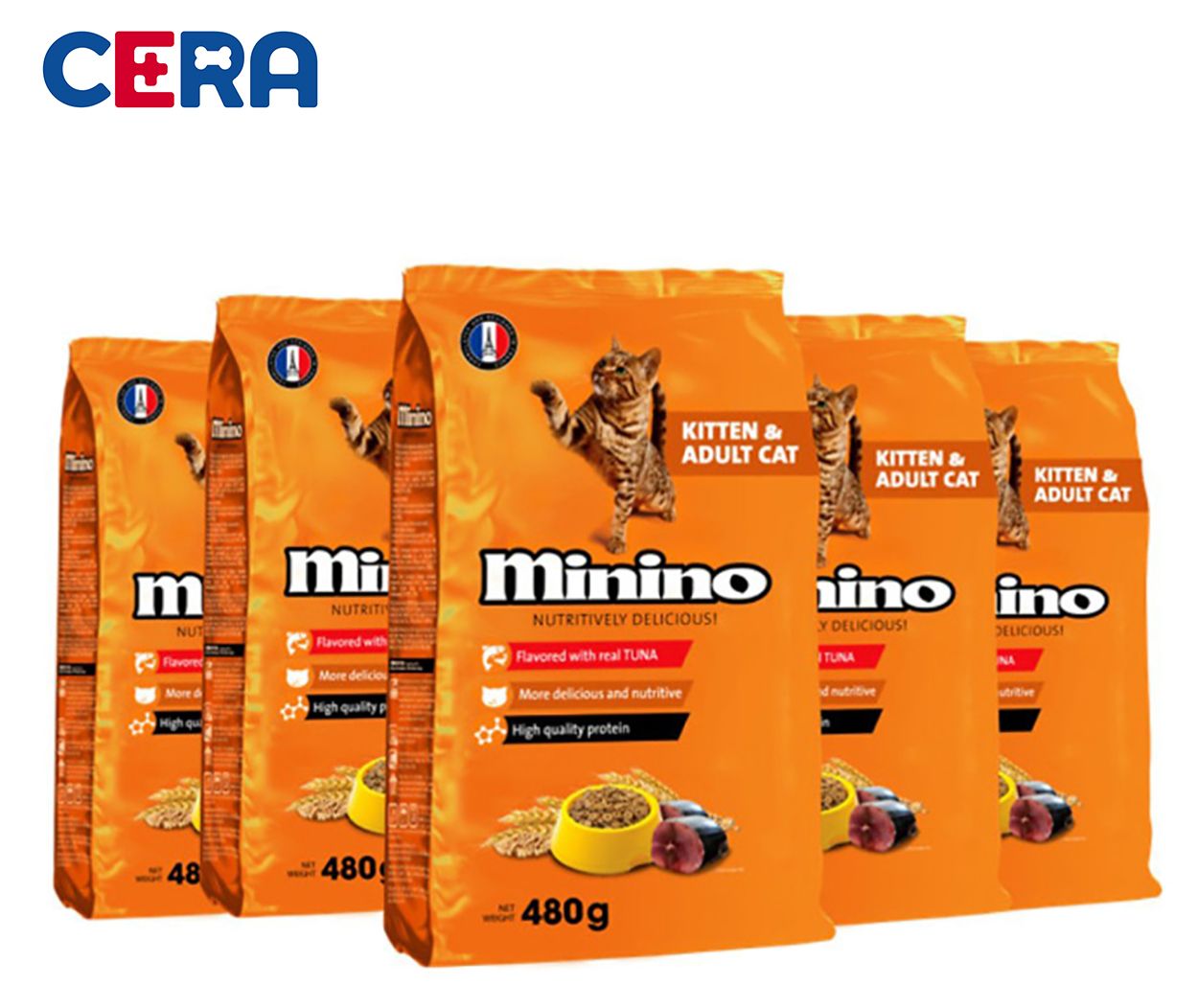 Thức Ăn Cho Mèo Vị Cá Hồi - Minino Tam