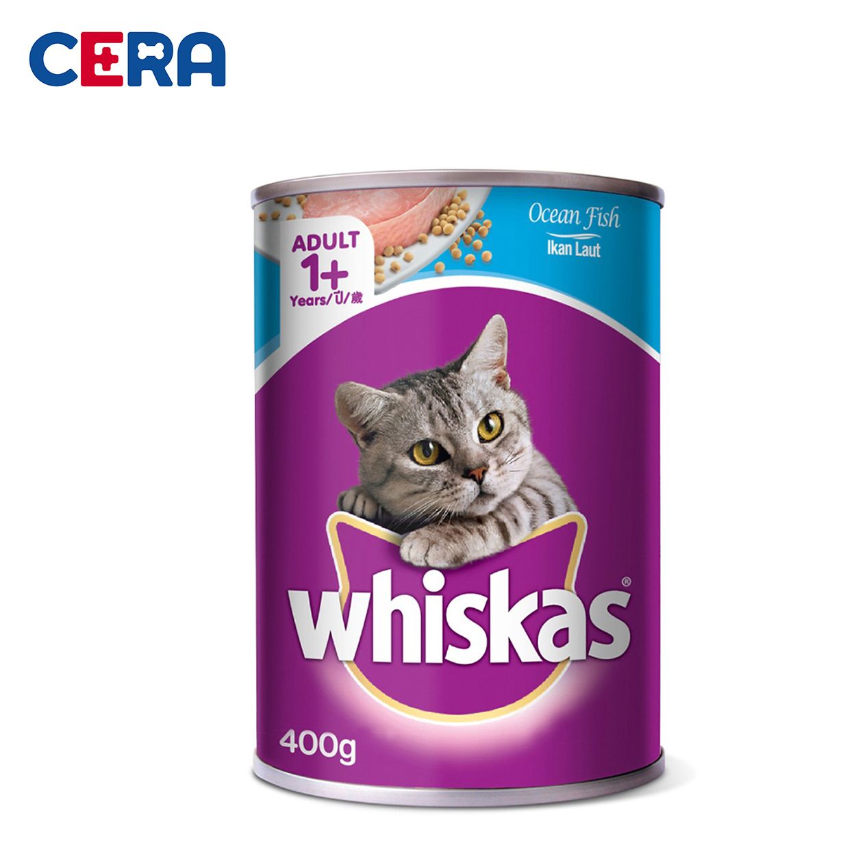 Pate Mèo Lớn Vị Cá  - Whiskas 400g Lon