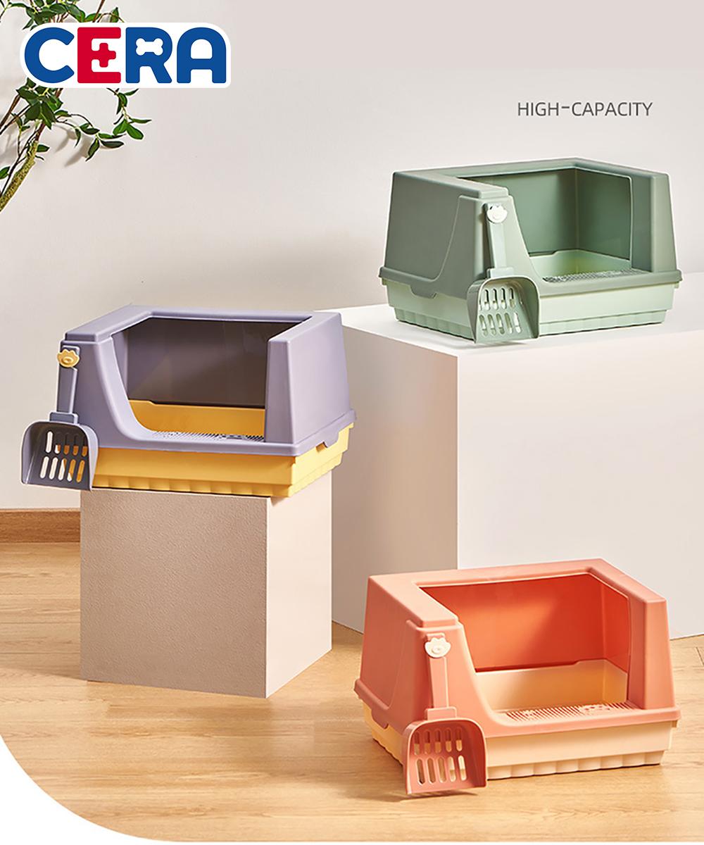 Khay Cát Vệ Sinh Mèo Vuông Thành Cao - Khay Cát 014 - M (41x30x31cm)