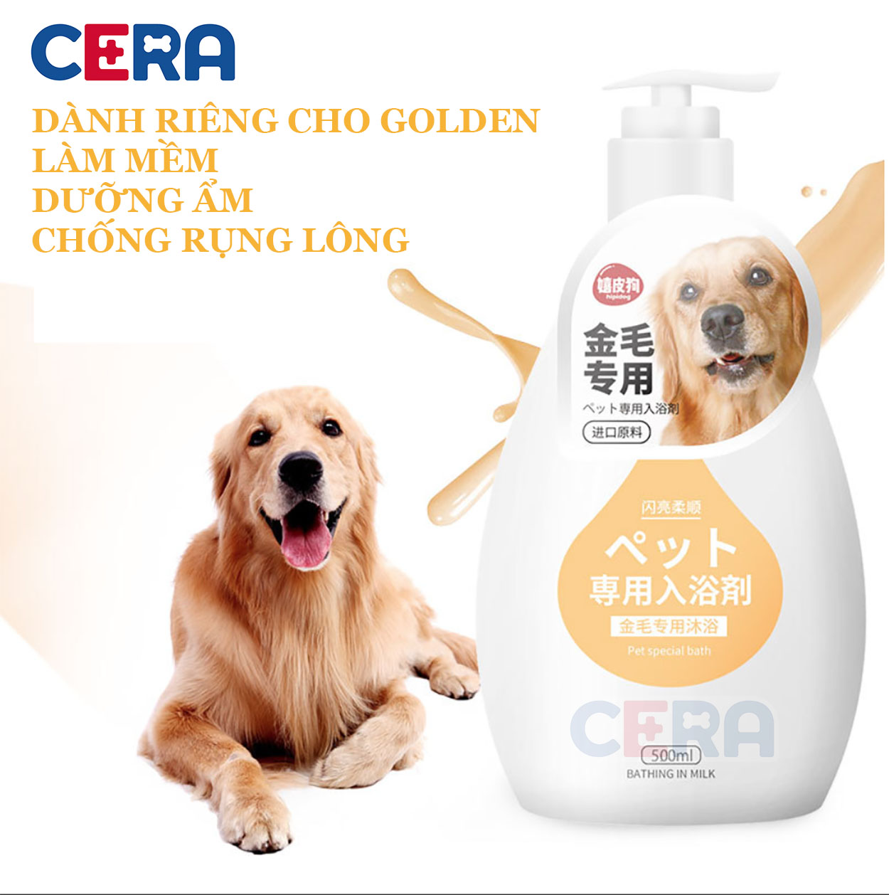 Sữa Tắm Nước Hoa Cao Cấp Cho Chó Golden 500ml