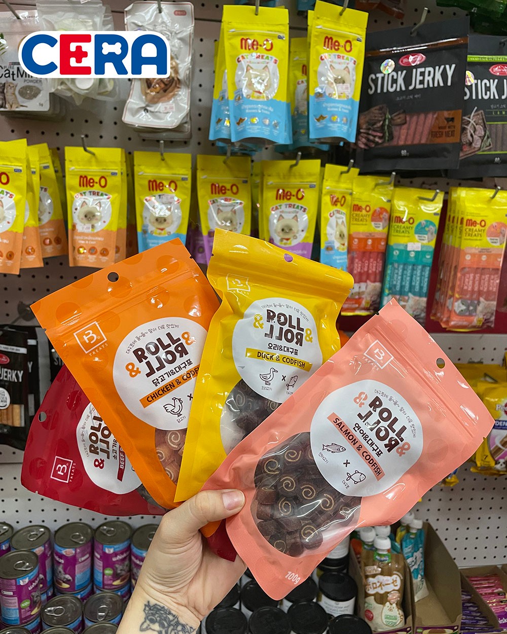 Bánh Thưởng - Snack Cho Chó Mèo Roll & Roll 100g