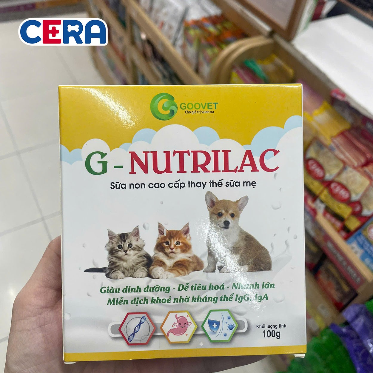 Sữa Non Thay Thế Sữa Mẹ Cho Chó Mèo - G - Nutrilac 100g