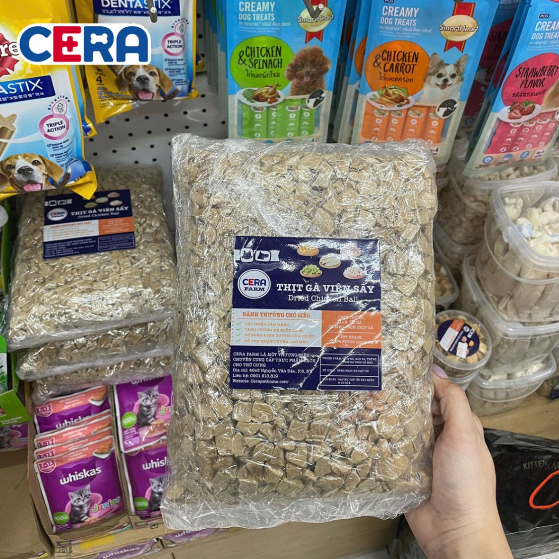 Gan Gà Viên Dinh Dưỡng Cho Chó Mèo 500g