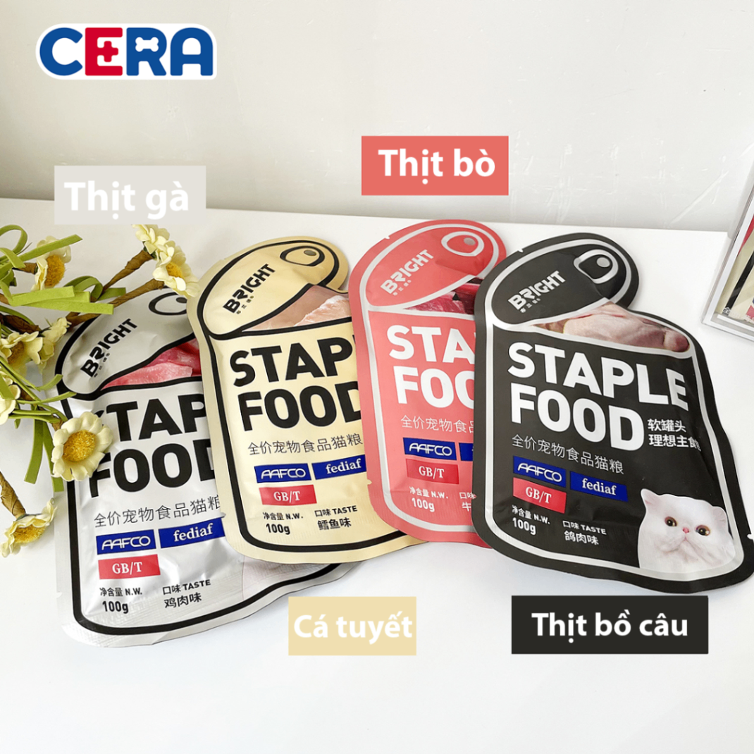 Thức Ăn Mềm - Pate Cho Mèo Staple Food 100g