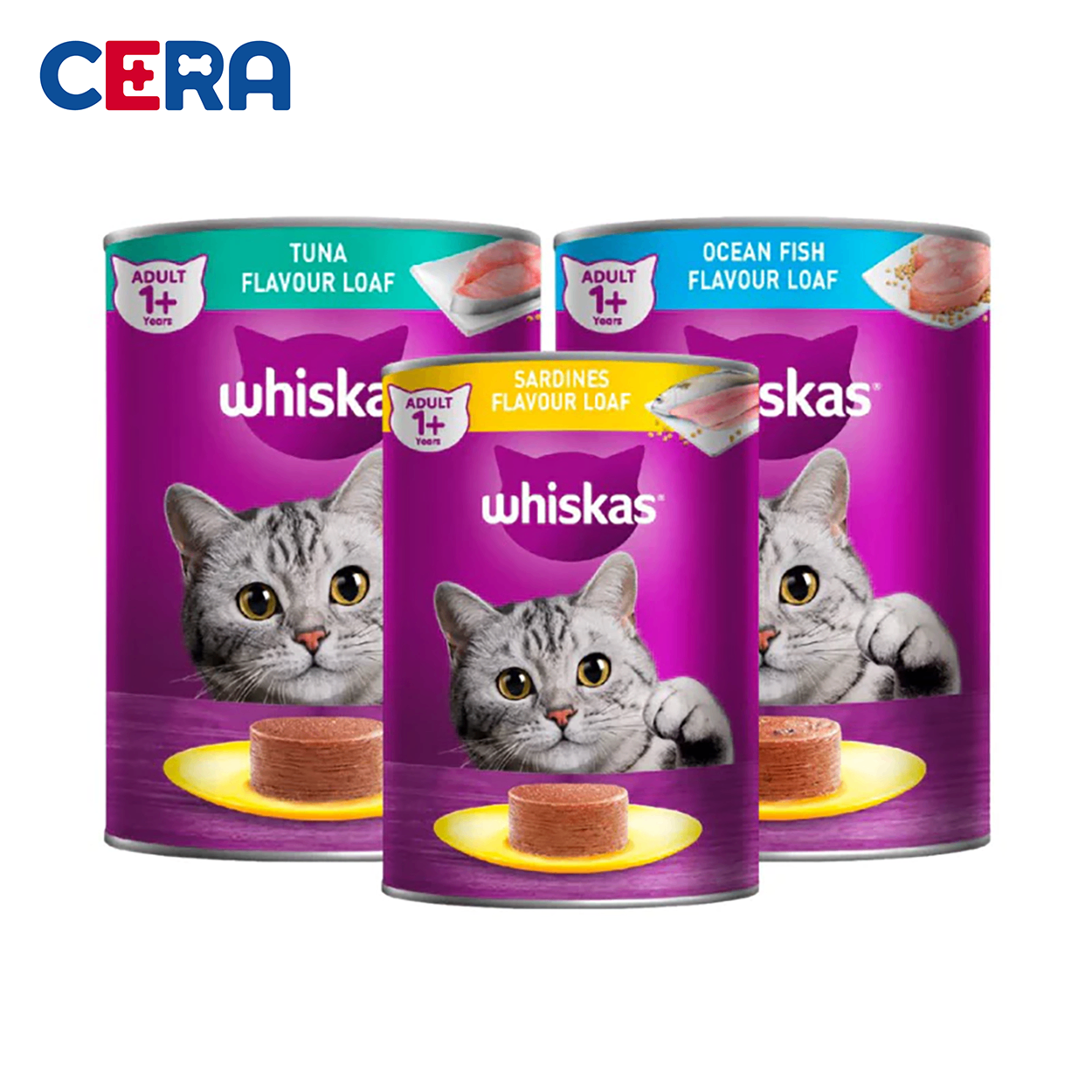 Pate Mèo Lớn Vị Cá  - Whiskas 400g Lon
