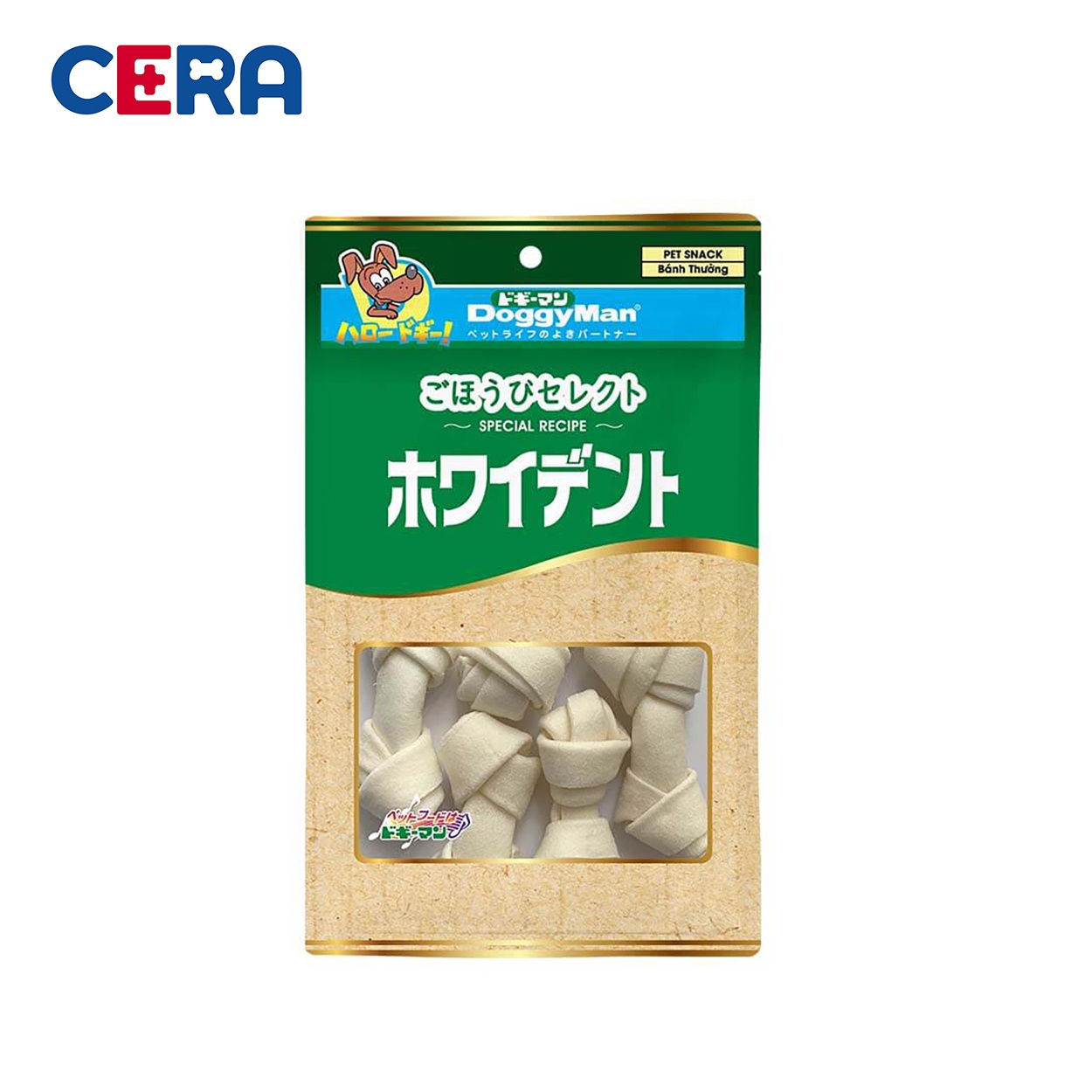 Snack - Bánh Thưởng Cho Chó Xương Da Bò 5 Thanh - Doggy Man