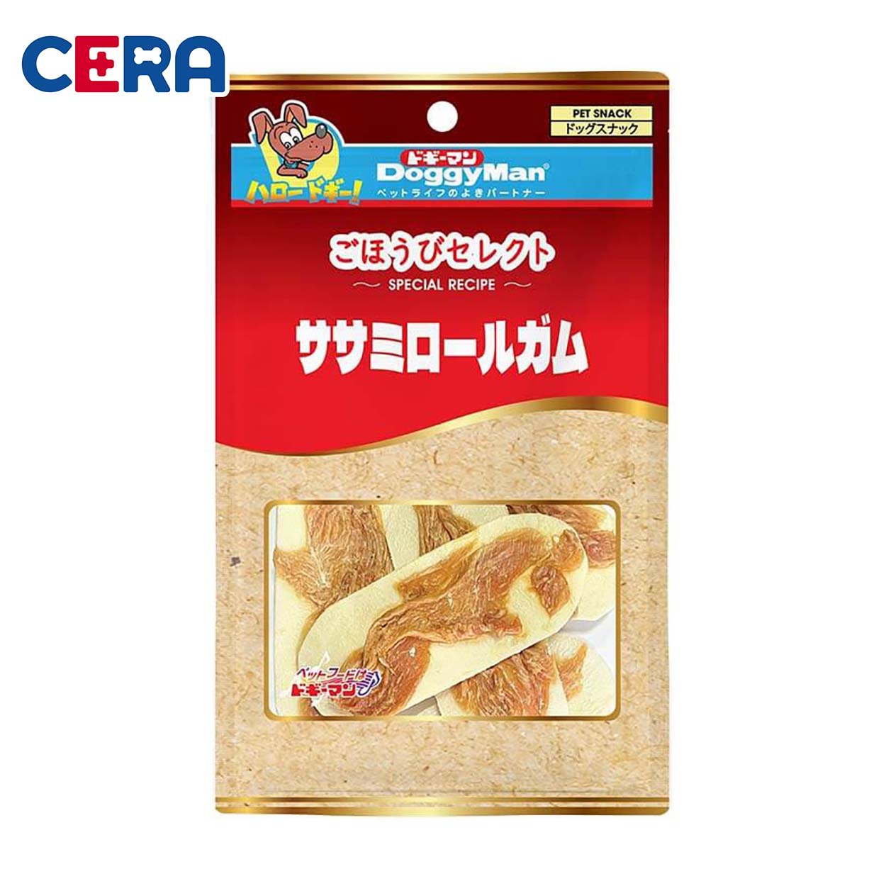 Snack - Bánh Thưởng Da Bò Phủ Thịt 6 Cây Cho Chó - Doggy Man