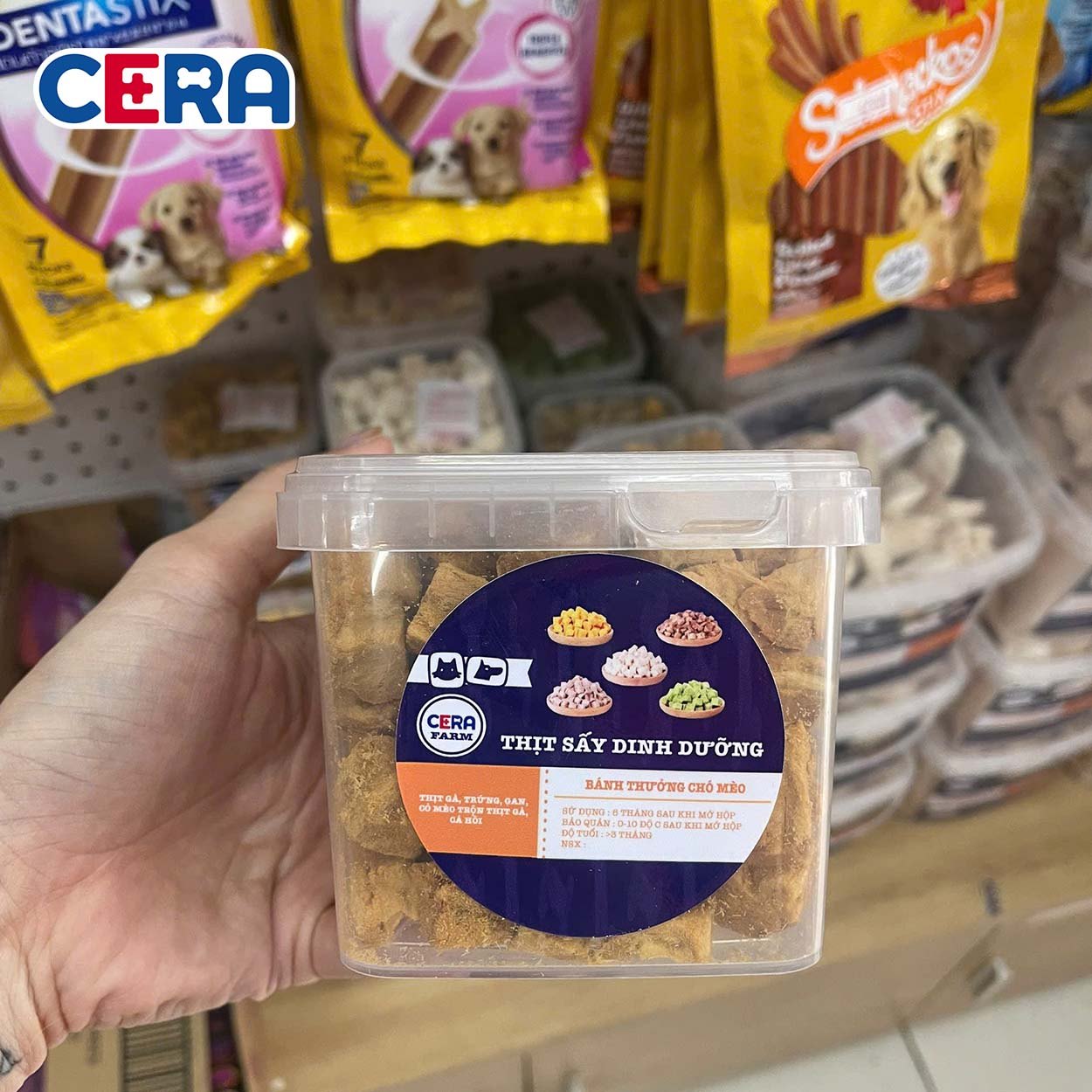 Cá Hồi Sấy Dinh Dưỡng Cho Chó Mèo - Cera Farm