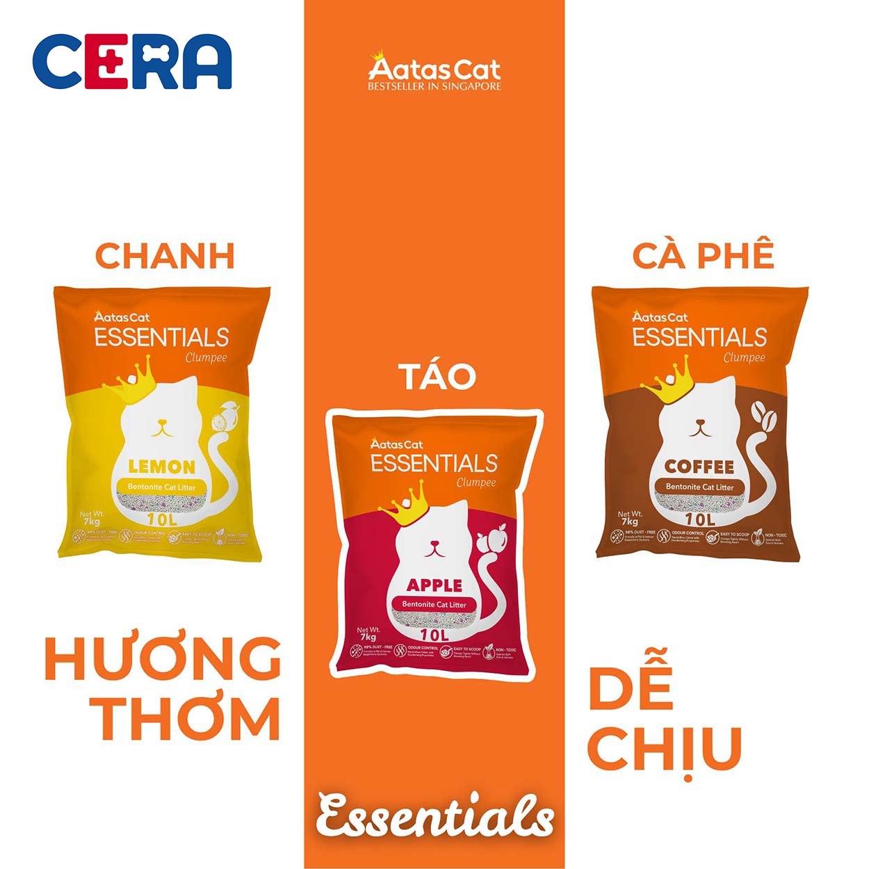 Cát Vệ Sinh Cho Mèo - Essentials 5L