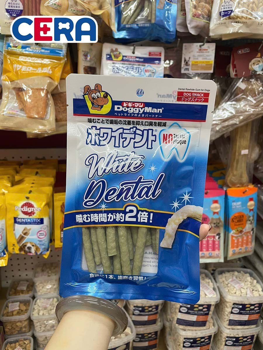 Snack - Bánh Thưởng Cho Chó Que Dai Da Bò Thơm Miệng 120g