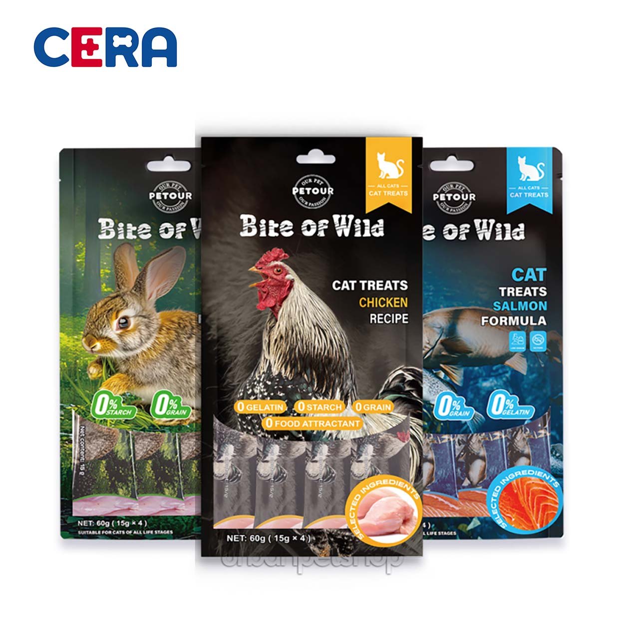 Súp Thưởng Cho Mèo Bite of Wild Mix Vị Thịt Gà, Cá Hồi Giúp Mắt Sáng, Lông Mượt 15g