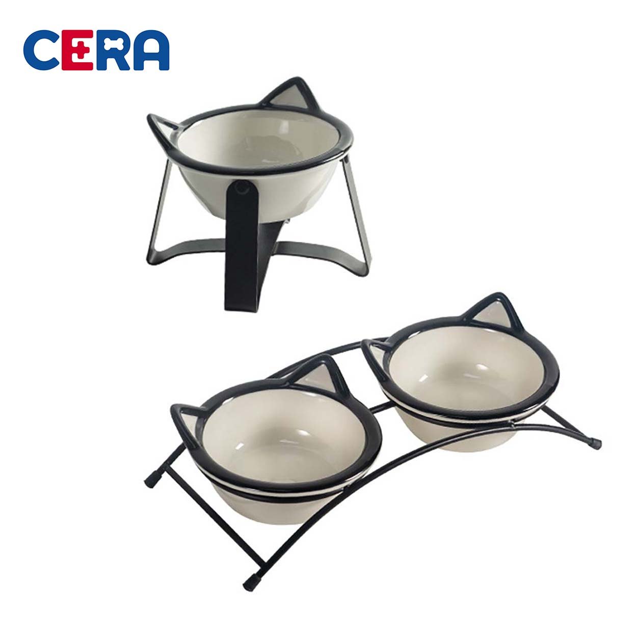 Bát Ăn Sứ Đôi Cao Cấp Cho Thú Cưng - Bát Ăn 015