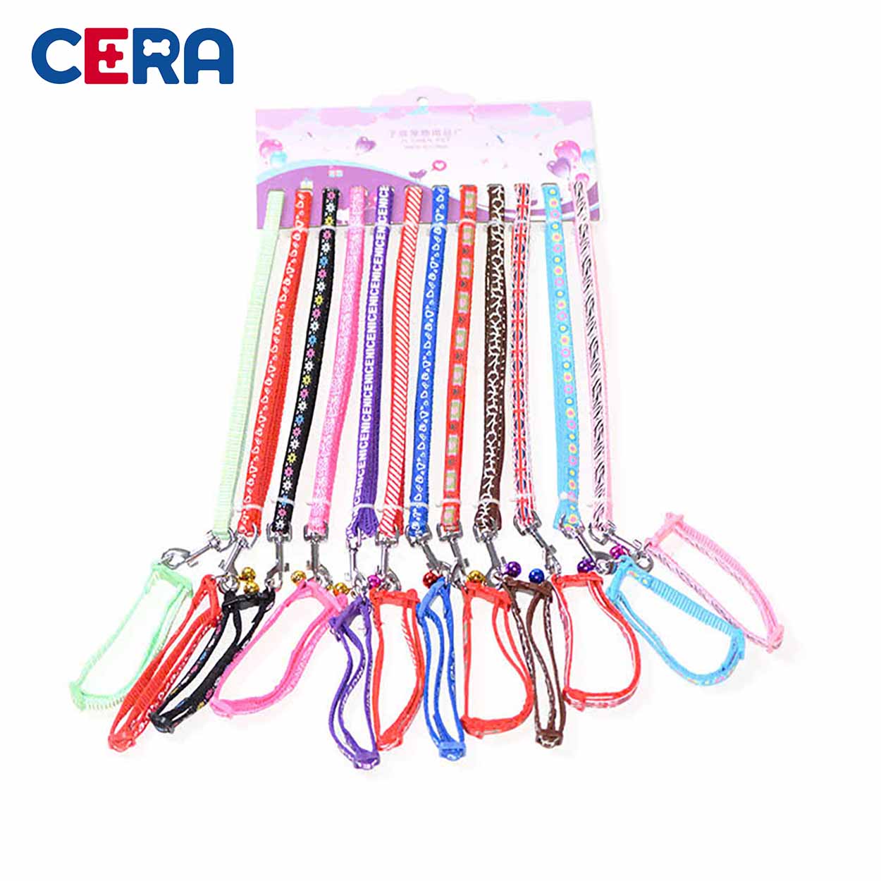 Dây Dắt Kèm Vòng Cổ Cho Chó Mèo - Dây Dắt 023 ( 1.2M x1.5 Cm)