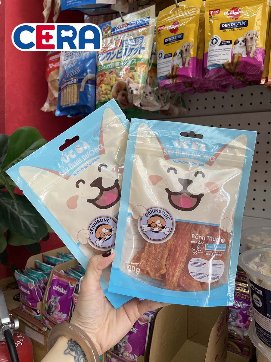Snack - Bánh Thưởng Ức Gà Sấy Dinh Dưỡng - Dexinbone 90g