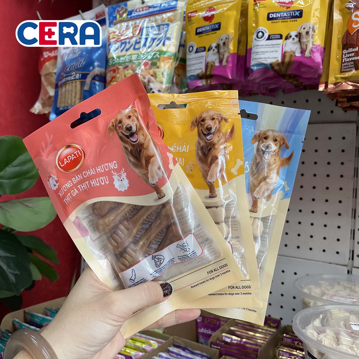 Snack Xương Bàn Chải Dinh Dưỡng Sạch Răng Cho Chó 90g - Snack Lapati
