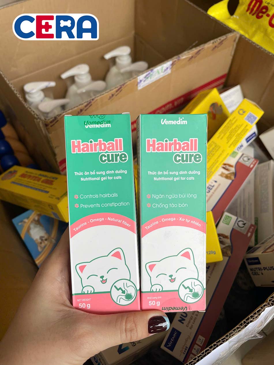 Thức Ăn Bổ Sung Dinh Dưỡng - Chống Búi Lông - Hairball Cure 50gr