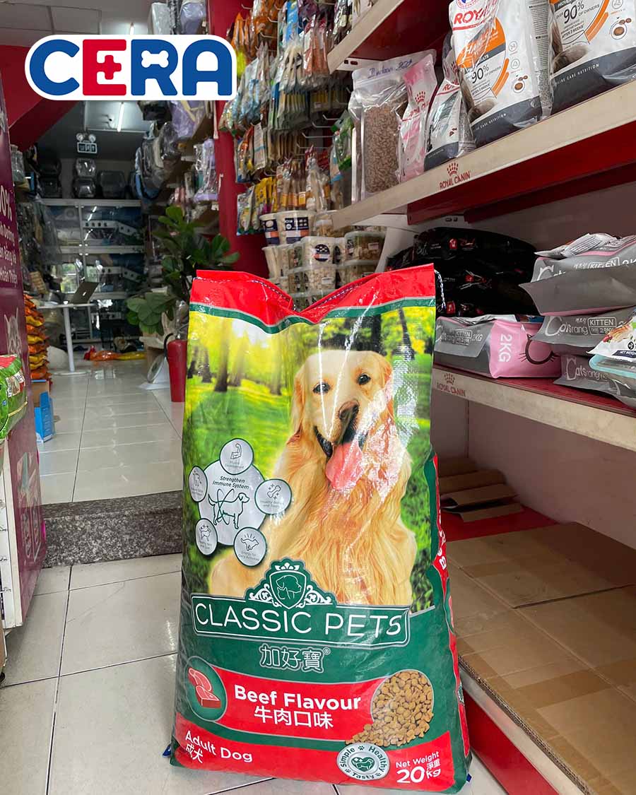 Thức Ăn Hạt Cho Chó Lớn Classic 20kg Bao Xá